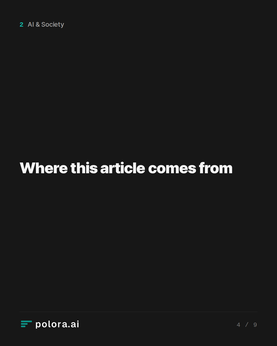 Where this article comes from