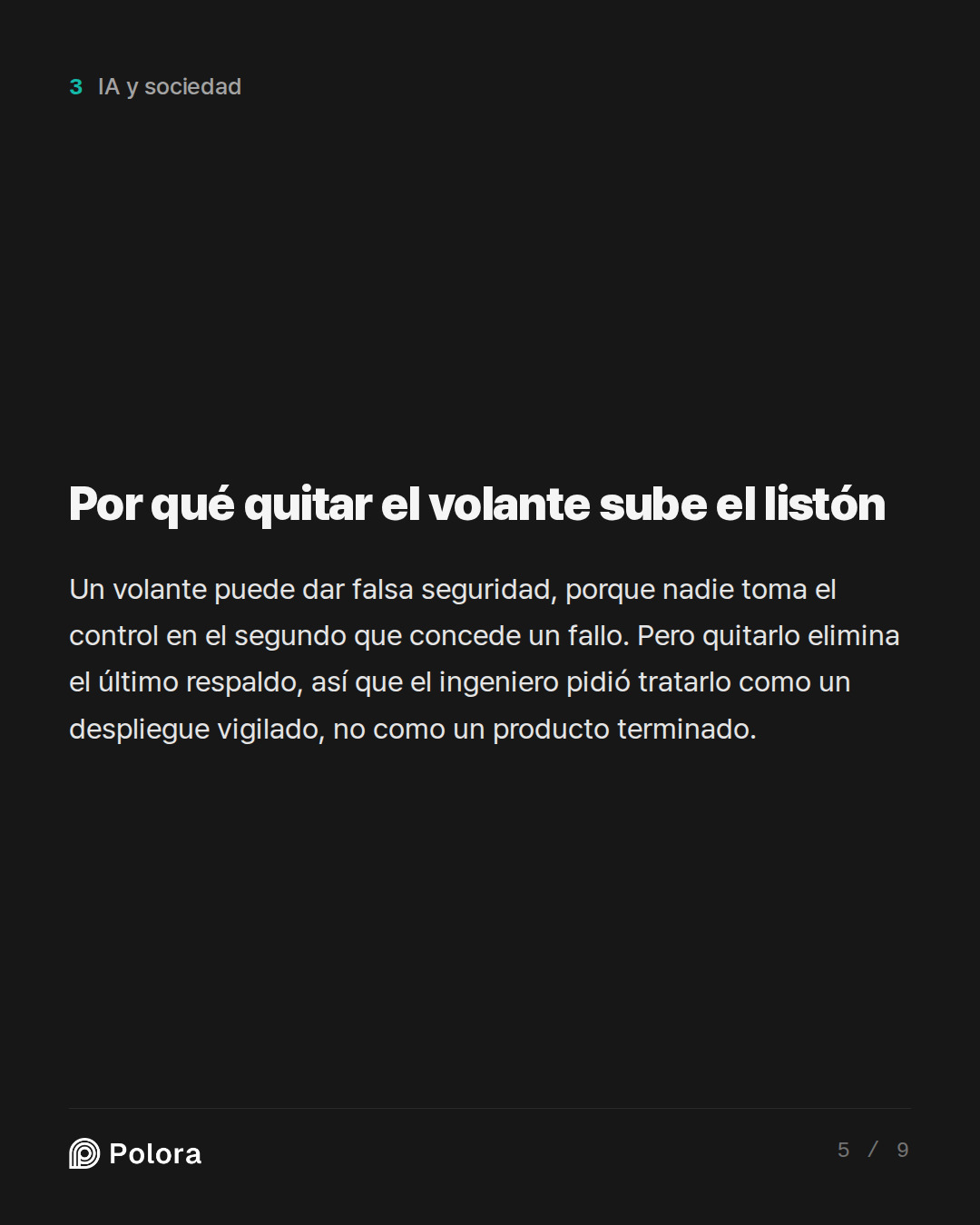 Por qué quitar el volante sube el listón