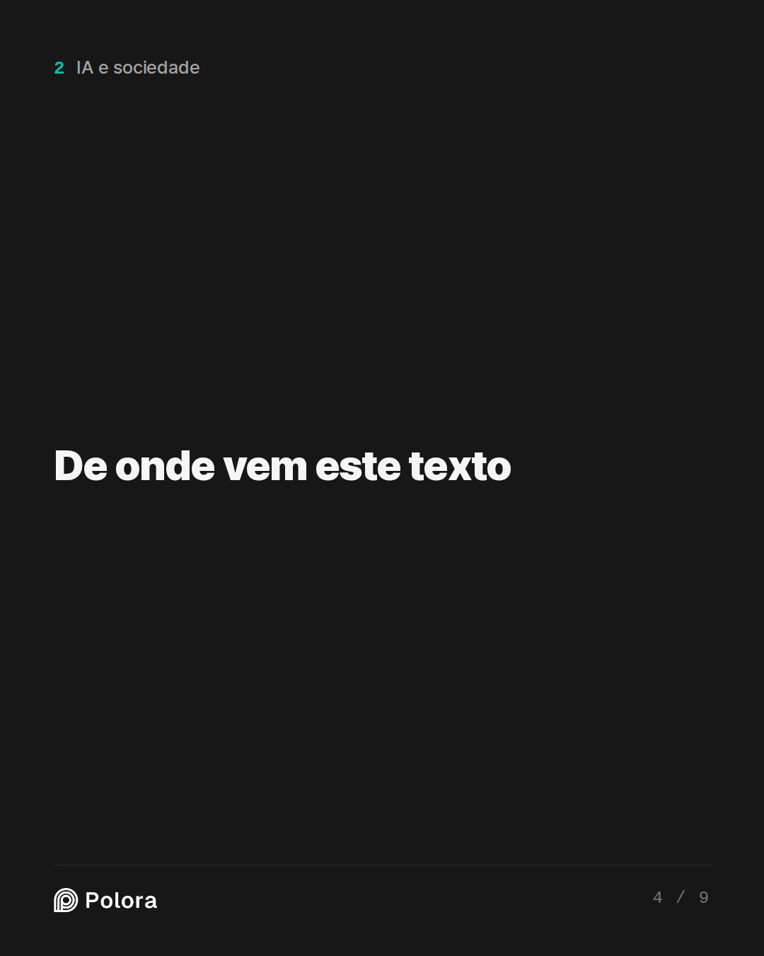 De onde vem este texto