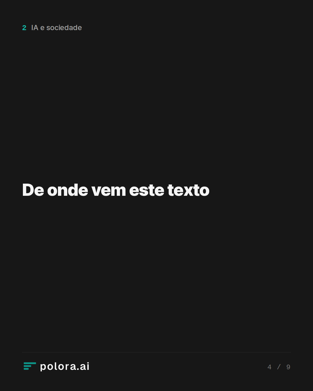 De onde vem este texto