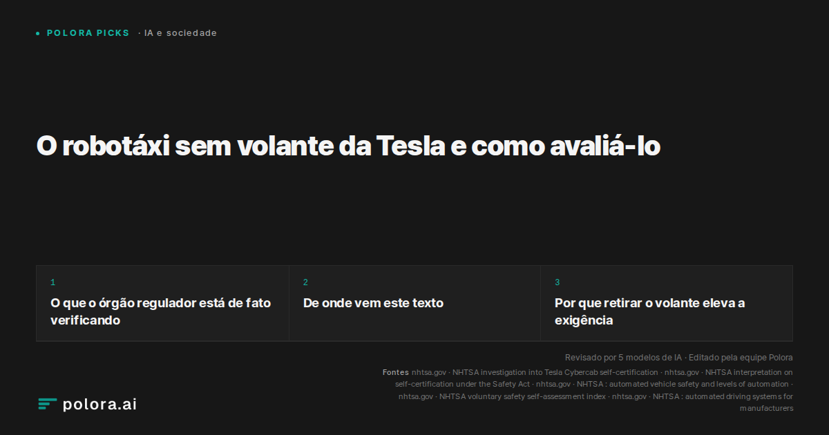O robotáxi sem volante da Tesla e como avaliá-lo