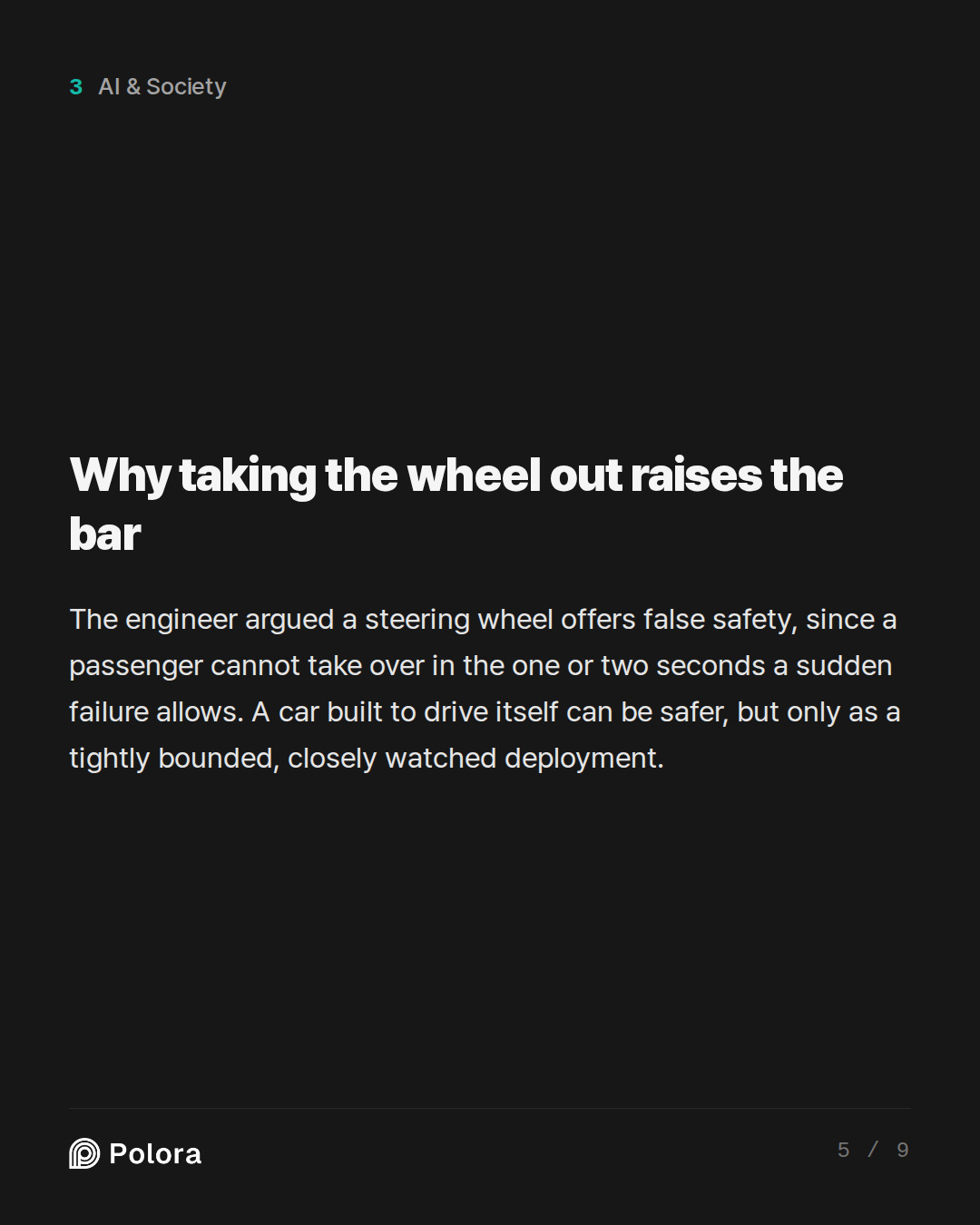 Why taking the wheel out raises the bar
