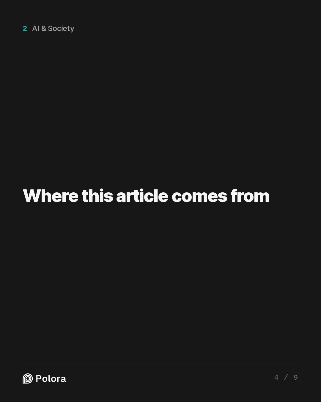 Where this article comes from