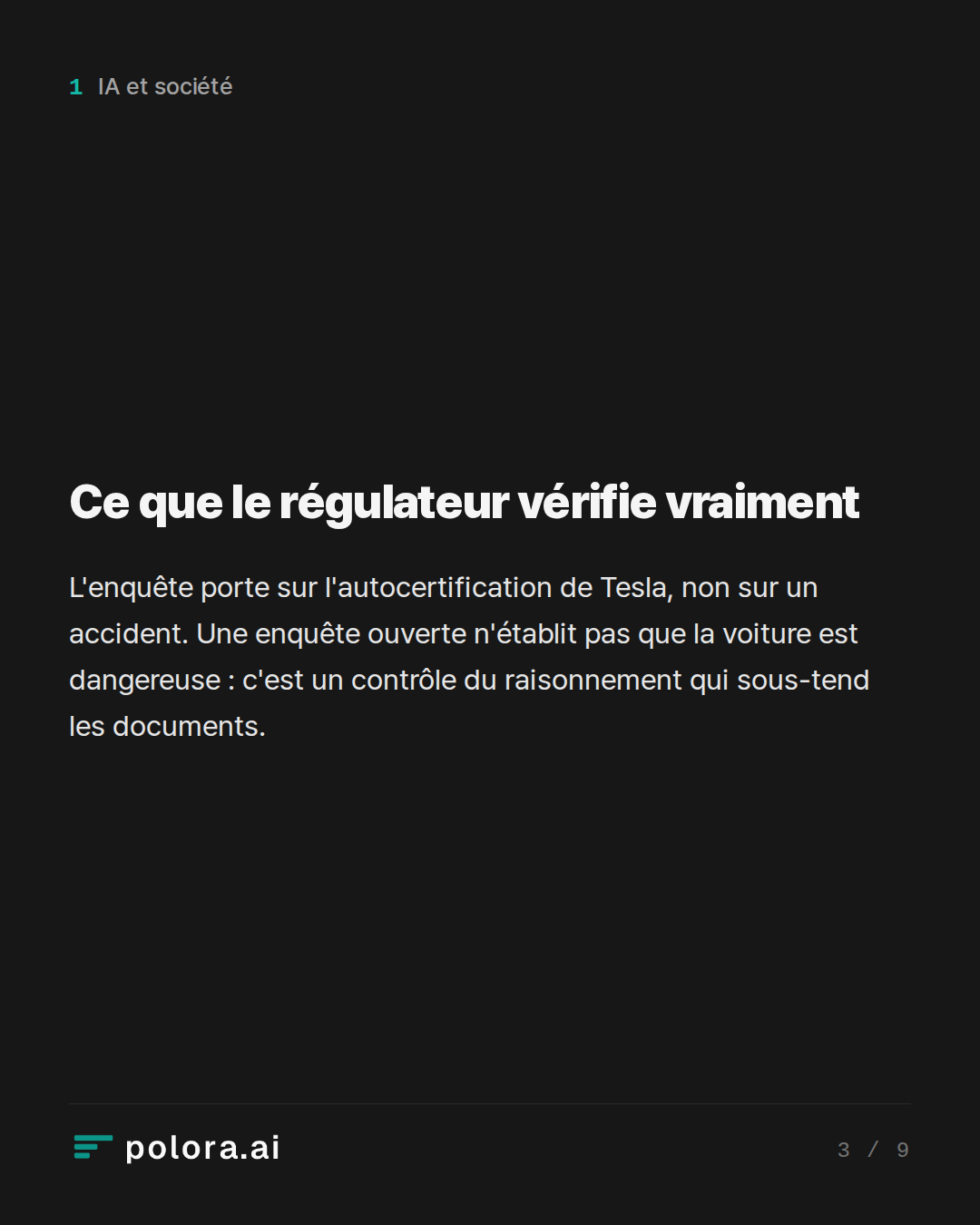 Ce que le régulateur vérifie vraiment