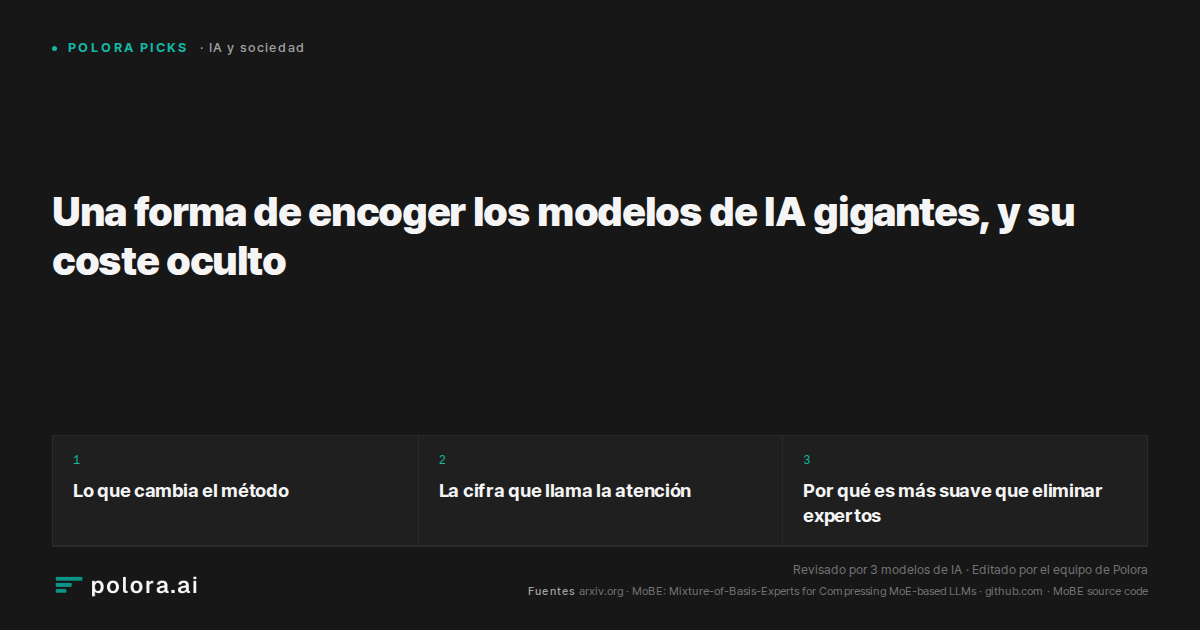 Una forma de encoger los modelos de IA gigantes, y su coste oculto