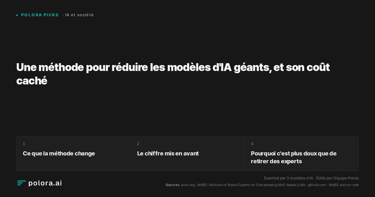 Une méthode pour réduire les modèles d'IA géants, et son coût caché
