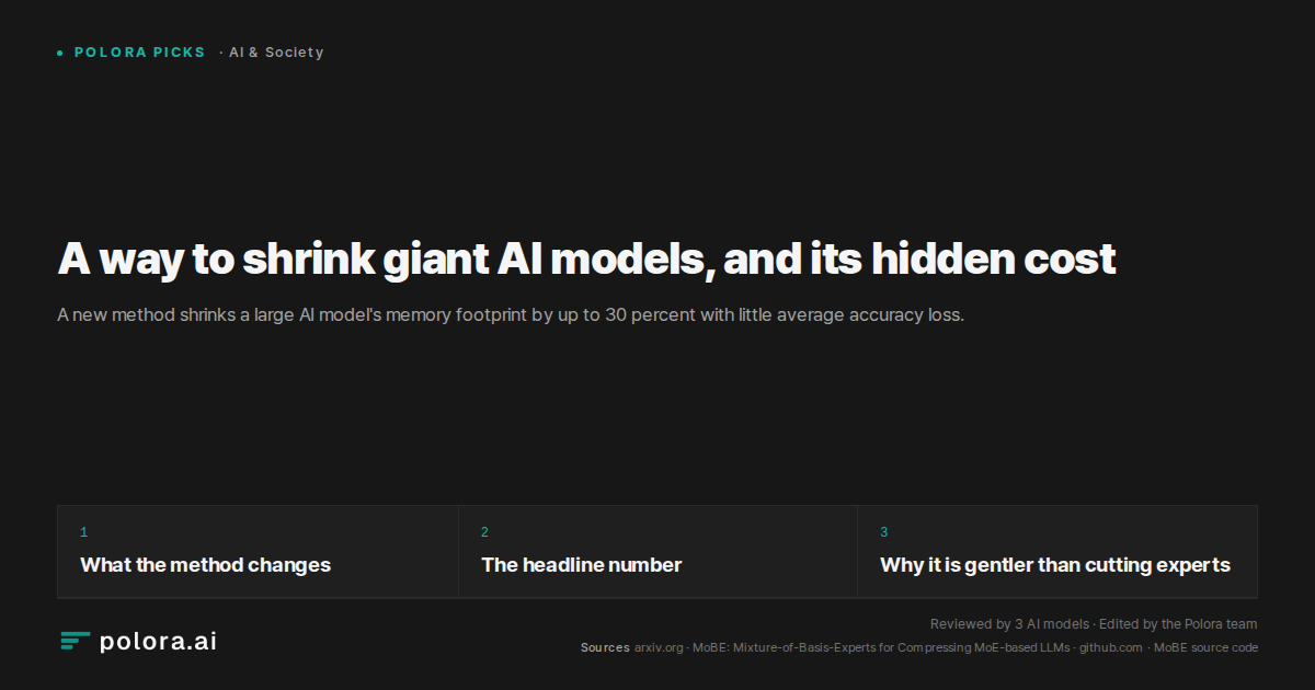 A way to shrink giant AI models, and its hidden cost