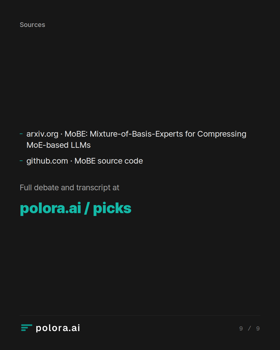 Sources arxiv.org · MoBE: Mixture-of-Basis-Experts for Compressing MoE-based LLMs, github.com · MoBE source code