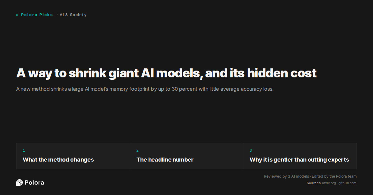 A way to shrink giant AI models, and its hidden cost