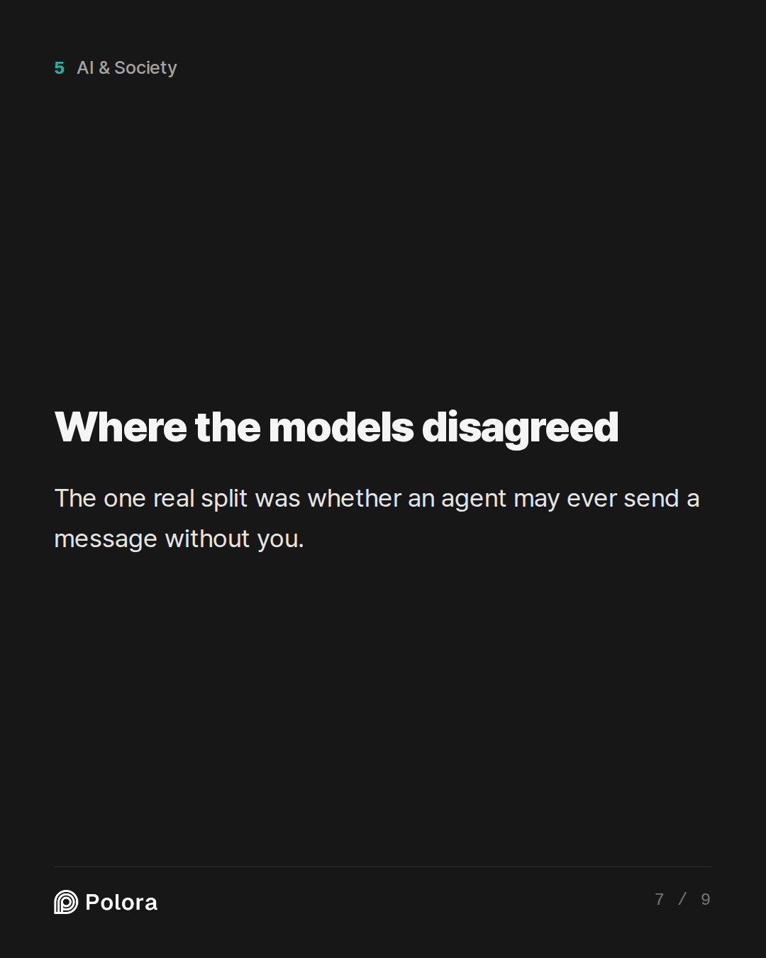 Where the models disagreed