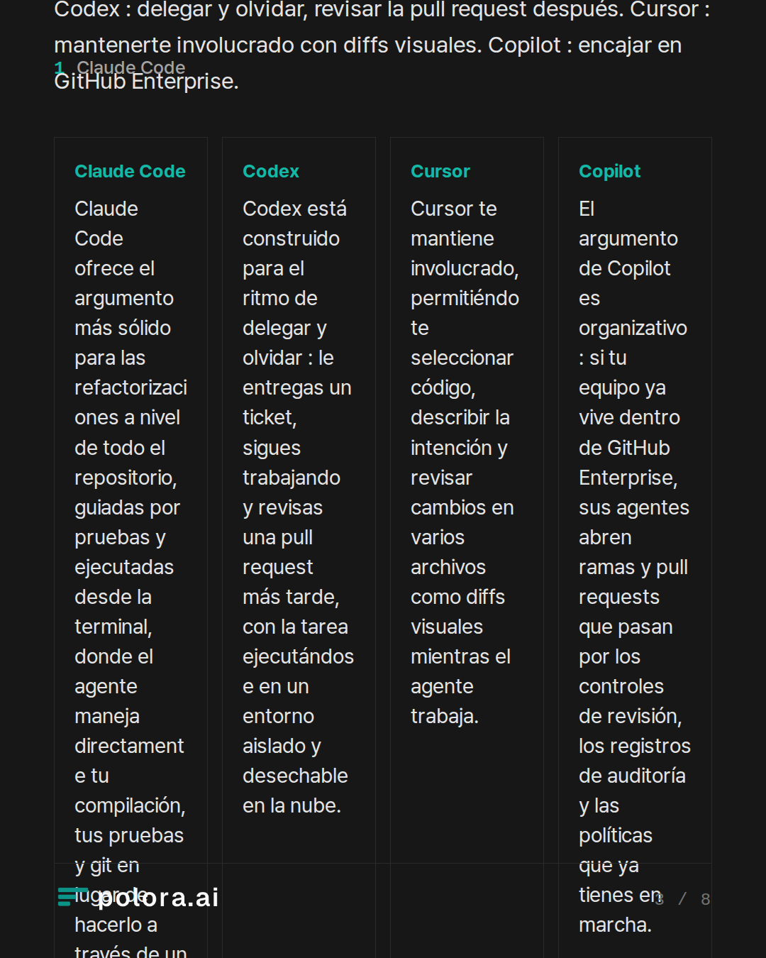 El mapa de cuatro vías, en términos sencillos · Cuatro herramientas, cuatro cuellos de botella que resuelven