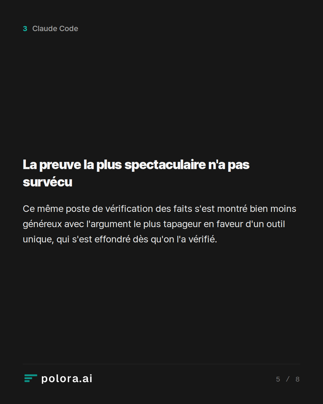 La preuve la plus spectaculaire n'a pas survécu