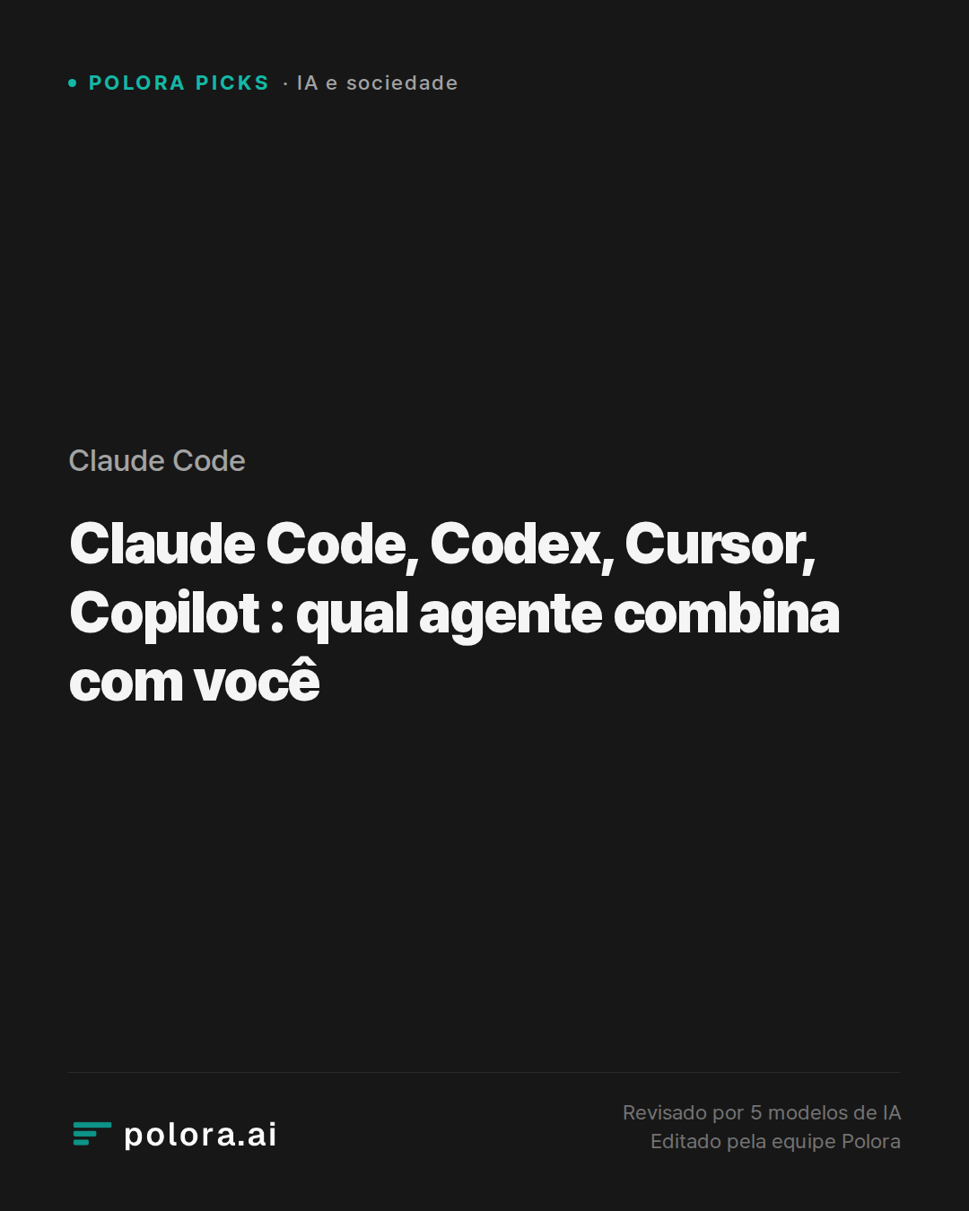 Claude Code, Codex, Cursor, Copilot : qual agente combina com você