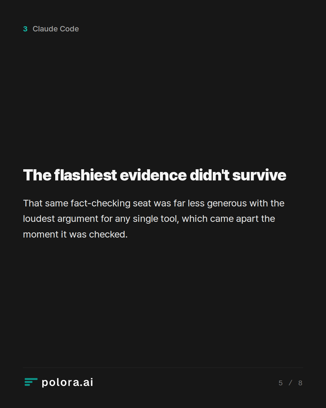 The flashiest evidence didn't survive