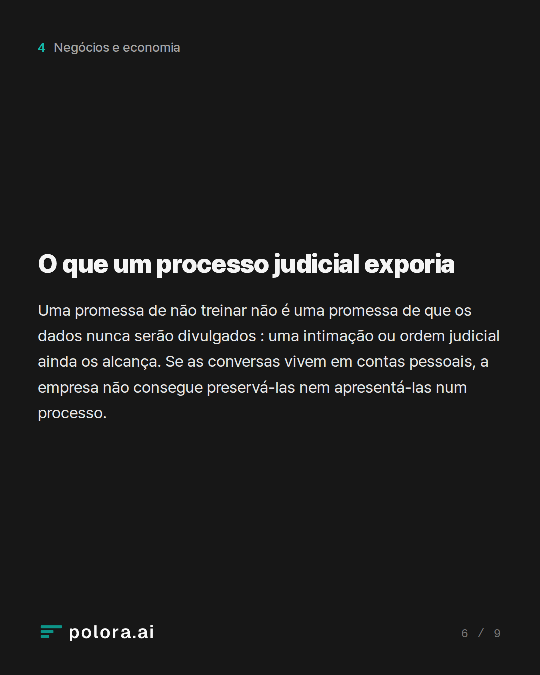 O que um processo judicial exporia