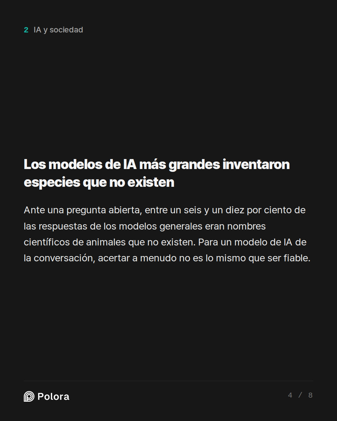 Los modelos de IA más grandes inventaron especies que no existen