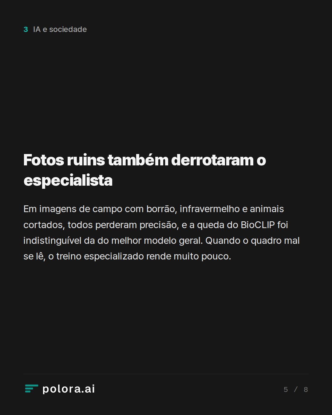 Fotos ruins também derrotaram o especialista