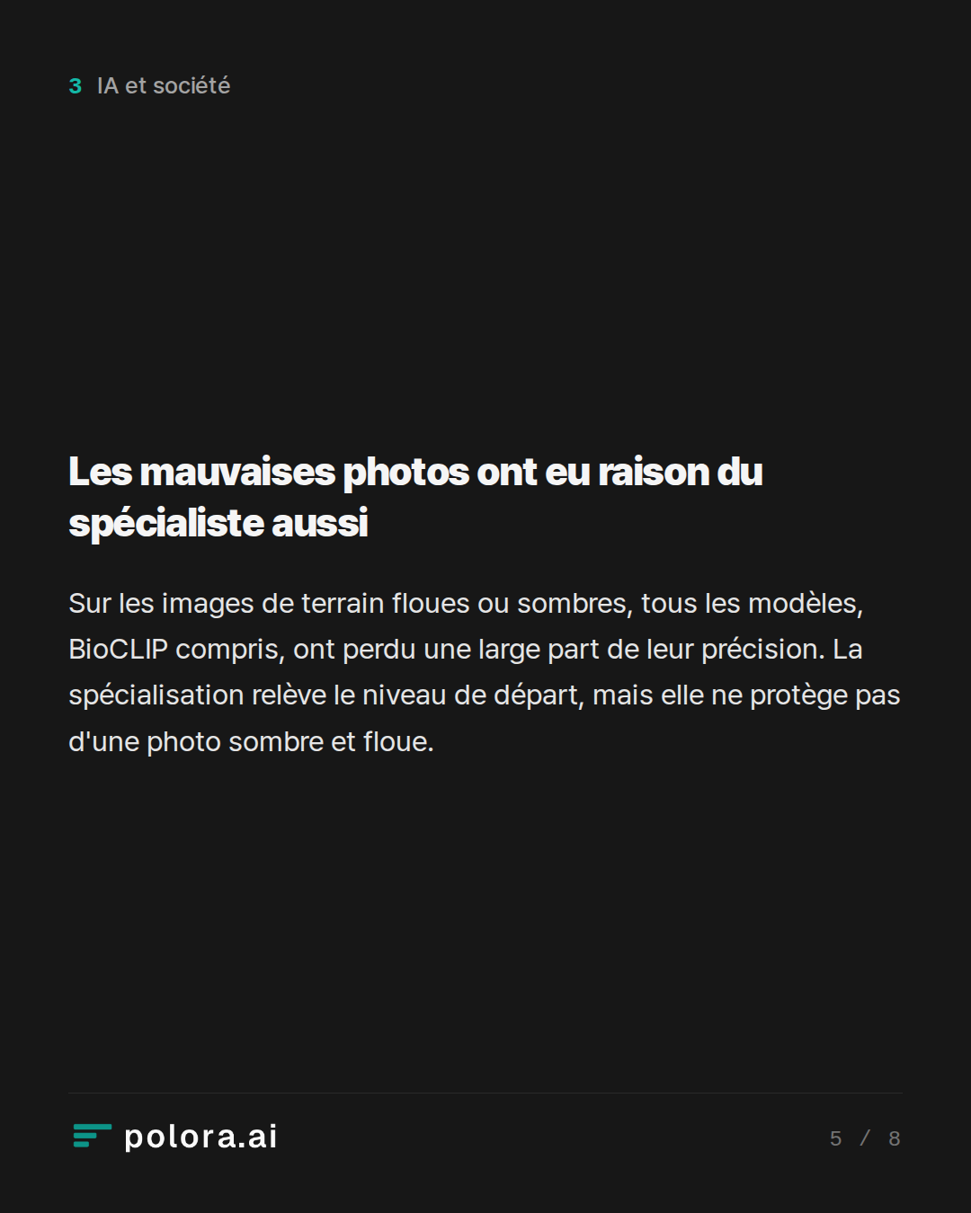 Les mauvaises photos ont eu raison du spécialiste aussi