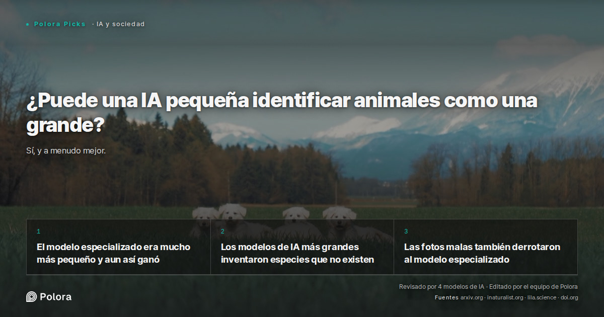 ¿Puede una IA pequeña identificar animales como una grande?