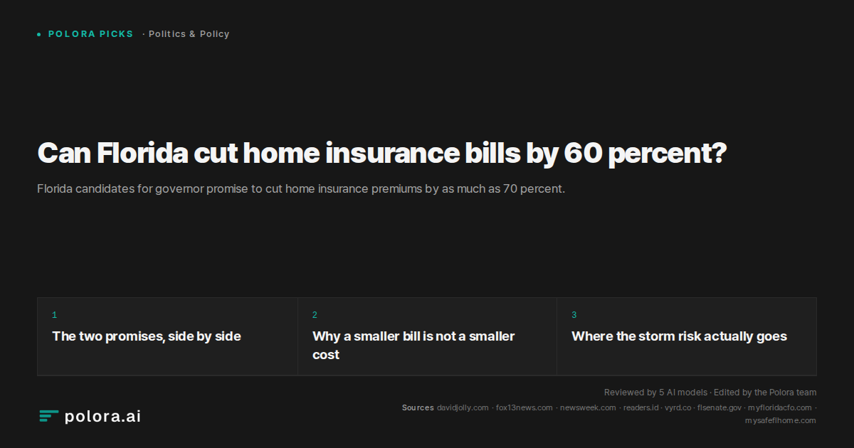 Can Florida cut home insurance bills by 60 percent?