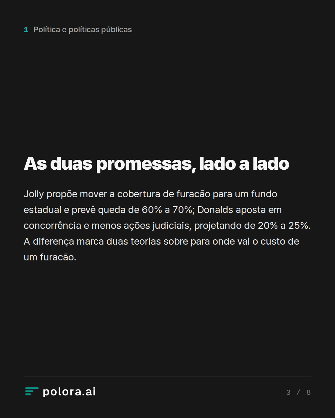 As duas promessas, lado a lado