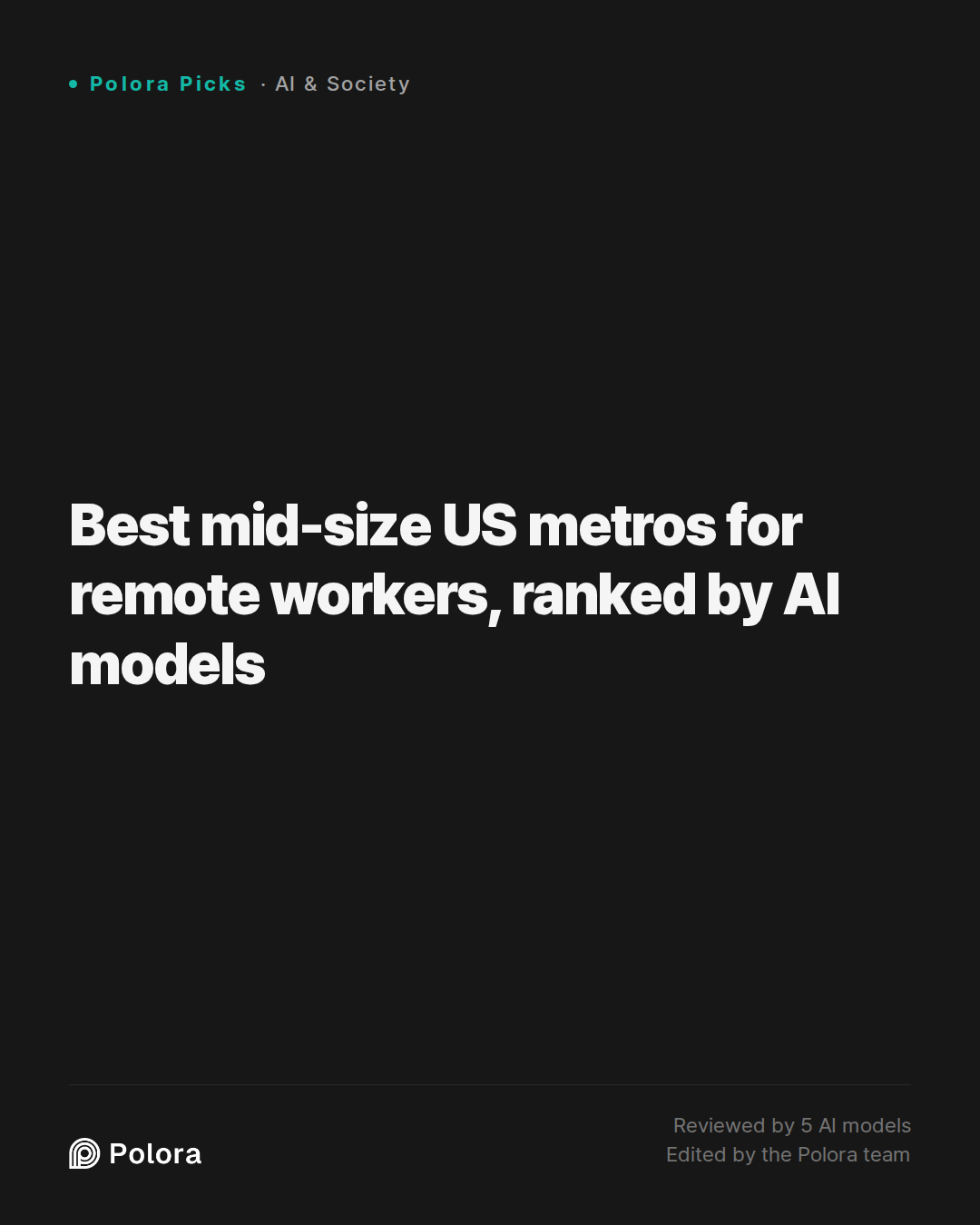 Best mid-size US metros for remote workers, ranked by AI models