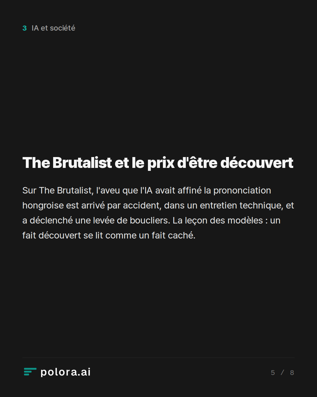 The Brutalist et le prix d'être découvert