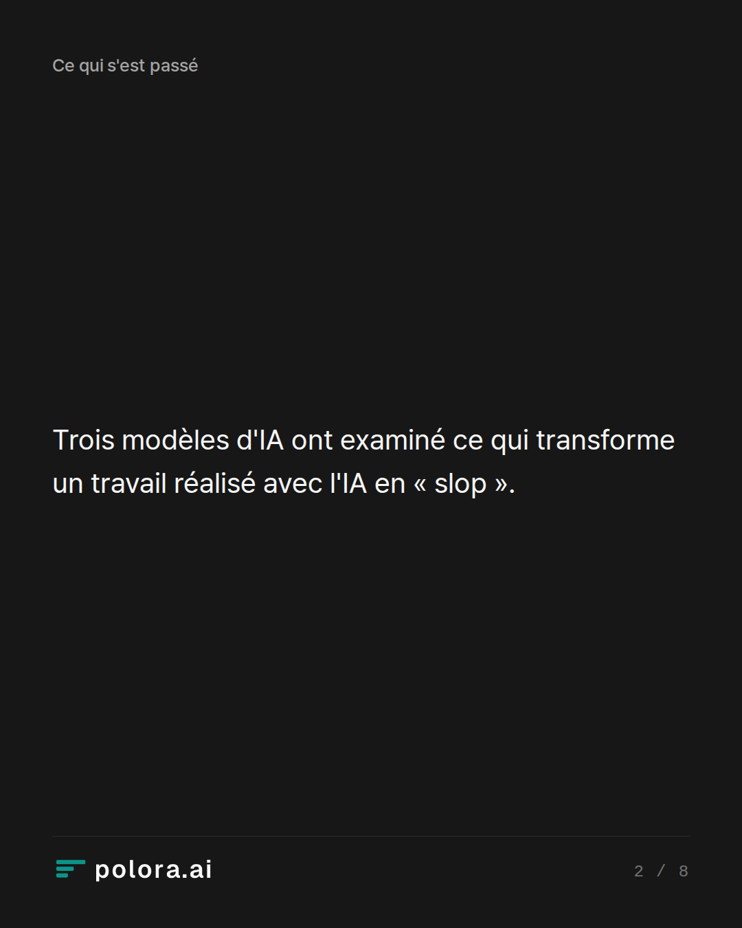 Trois modèles d'IA ont examiné ce qui transforme un travail réalisé avec l'IA en « slop ».