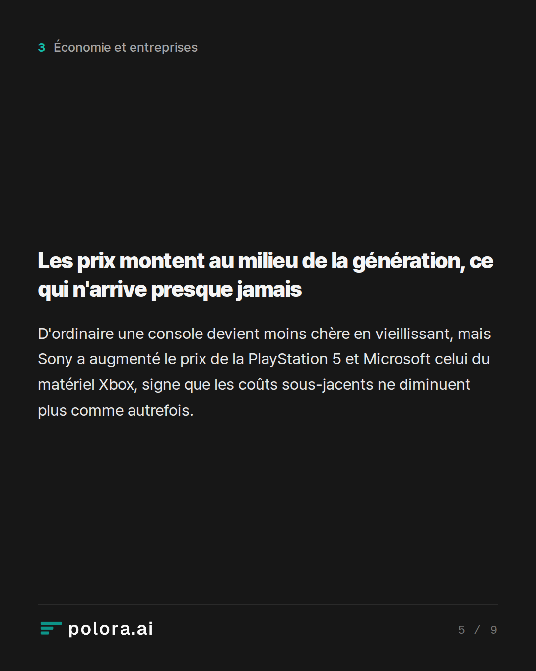 Les prix montent au milieu de la génération, ce qui n'arrive presque jamais