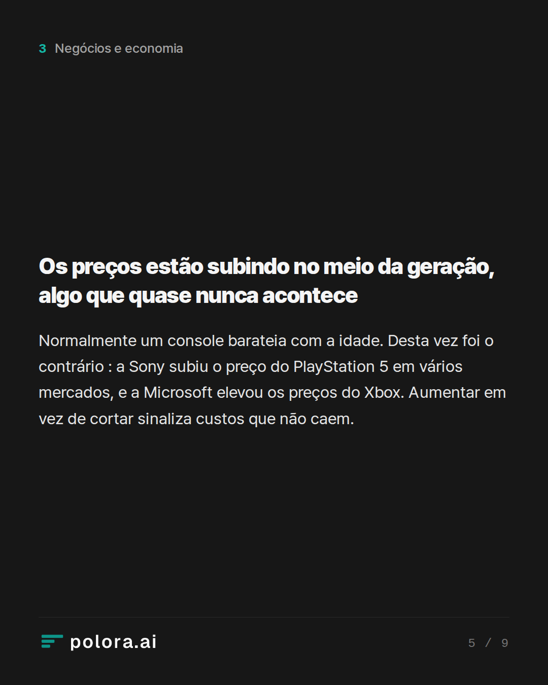 Os preços estão subindo no meio da geração, algo que quase nunca acontece