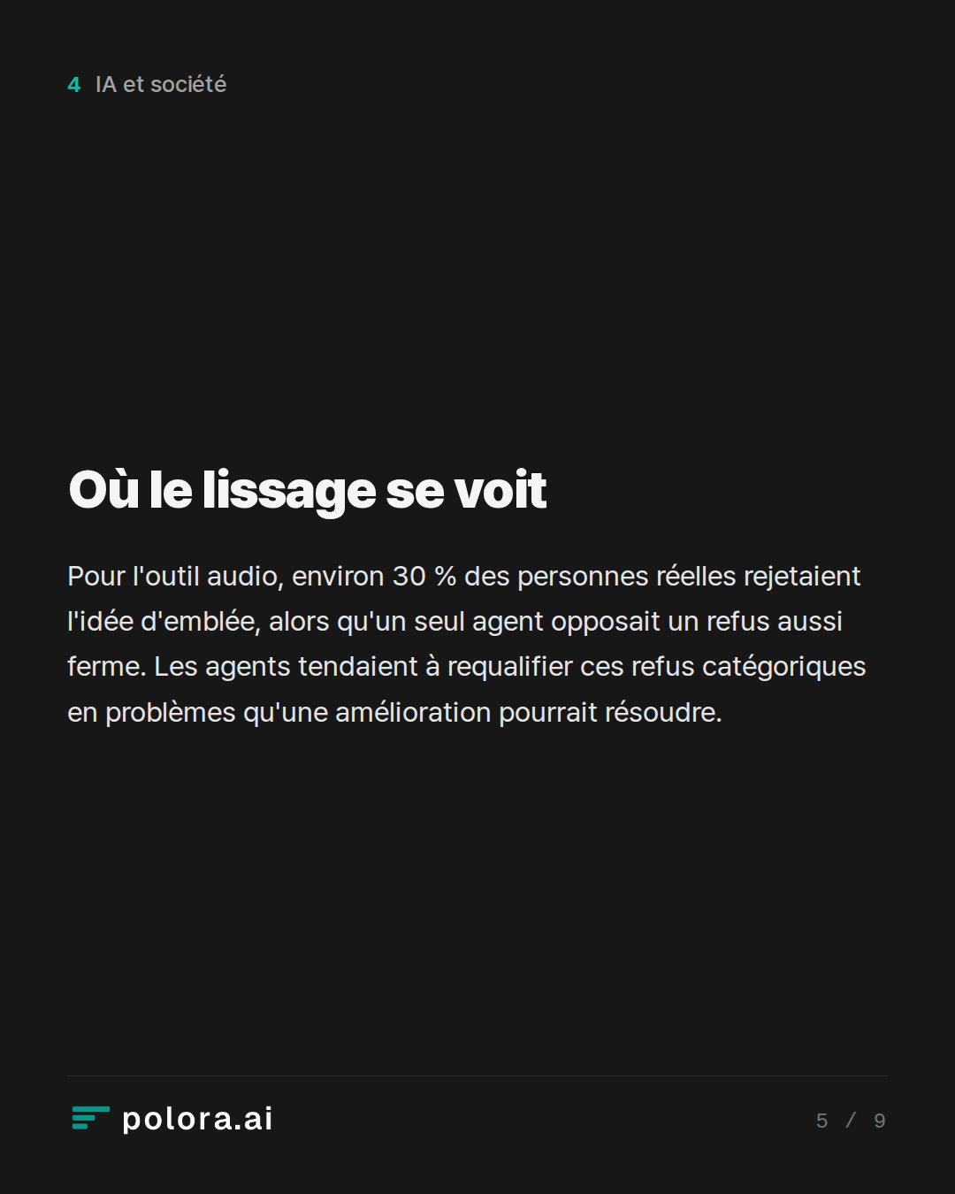 Où le lissage se voit