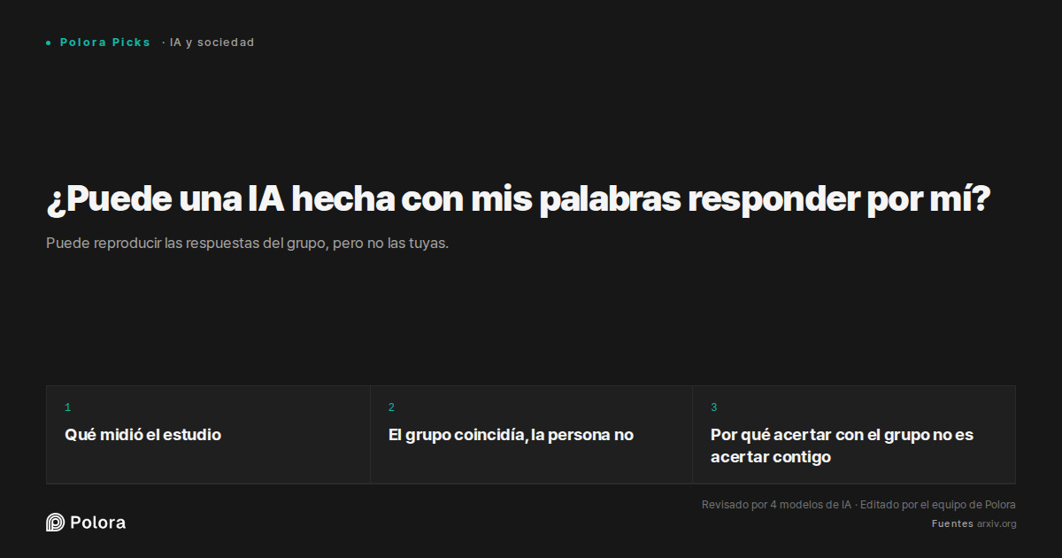 ¿Puede una IA hecha con mis palabras responder por mí?