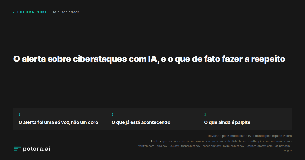 O alerta sobre ciberataques com IA, e o que de fato fazer a respeito