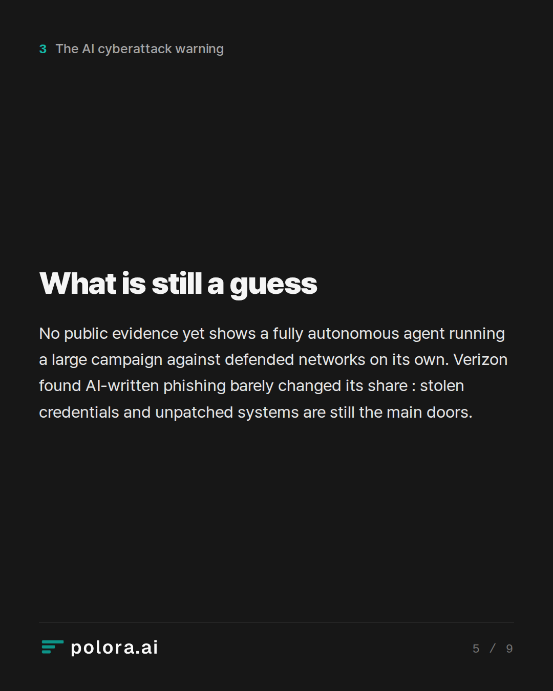 What is still a guess