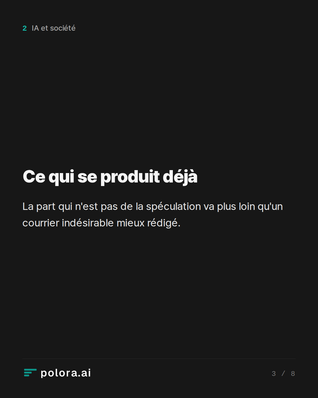Ce qui se produit déjà