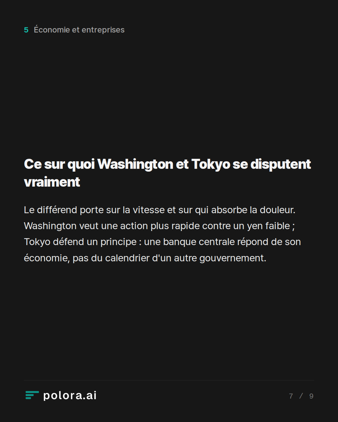 Ce sur quoi Washington et Tokyo se disputent vraiment