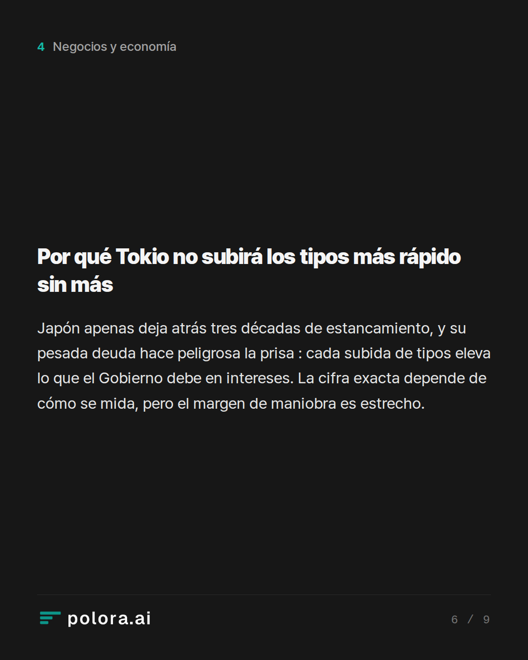 Por qué Tokio no subirá los tipos más rápido sin más