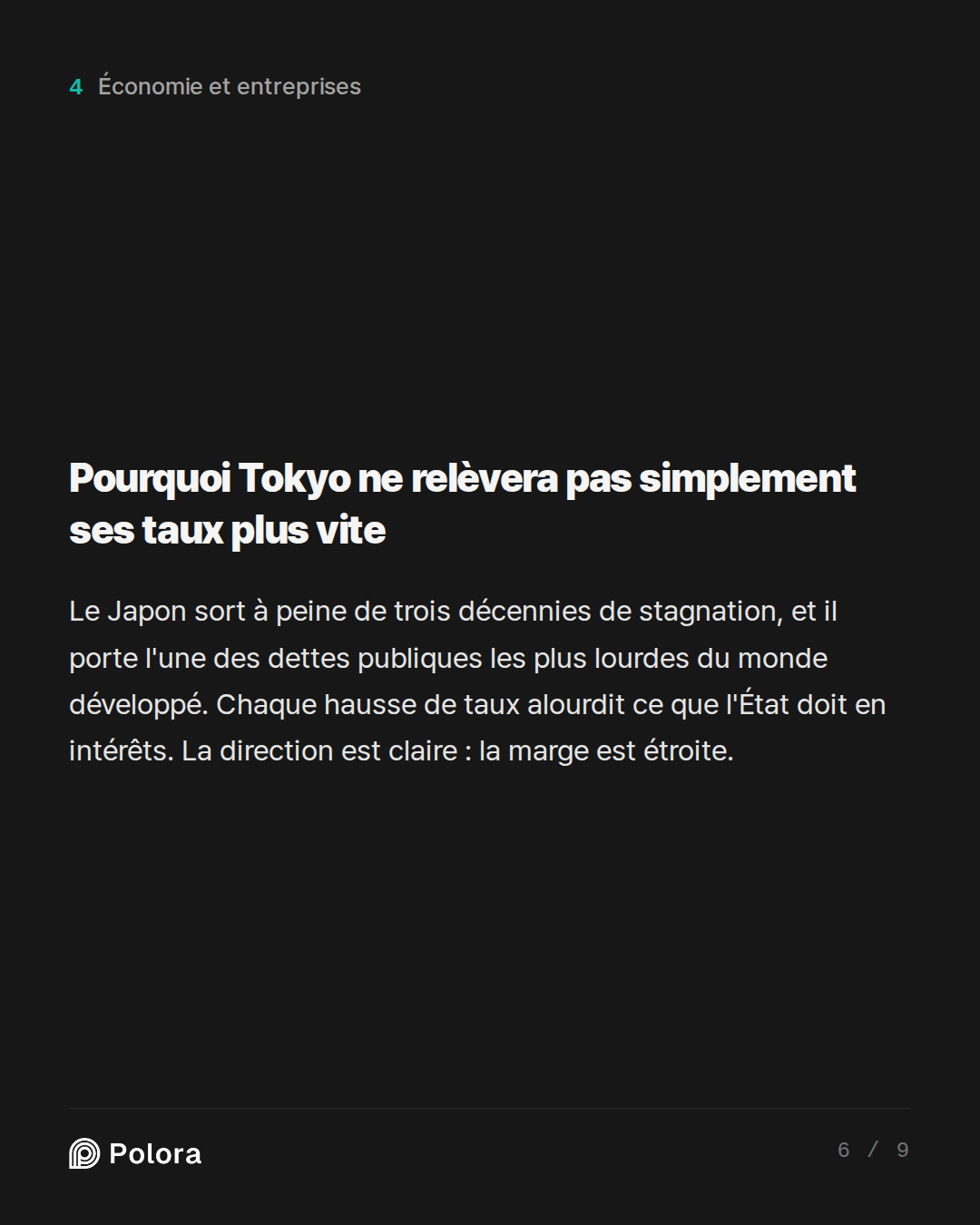 Pourquoi Tokyo ne relèvera pas simplement ses taux plus vite