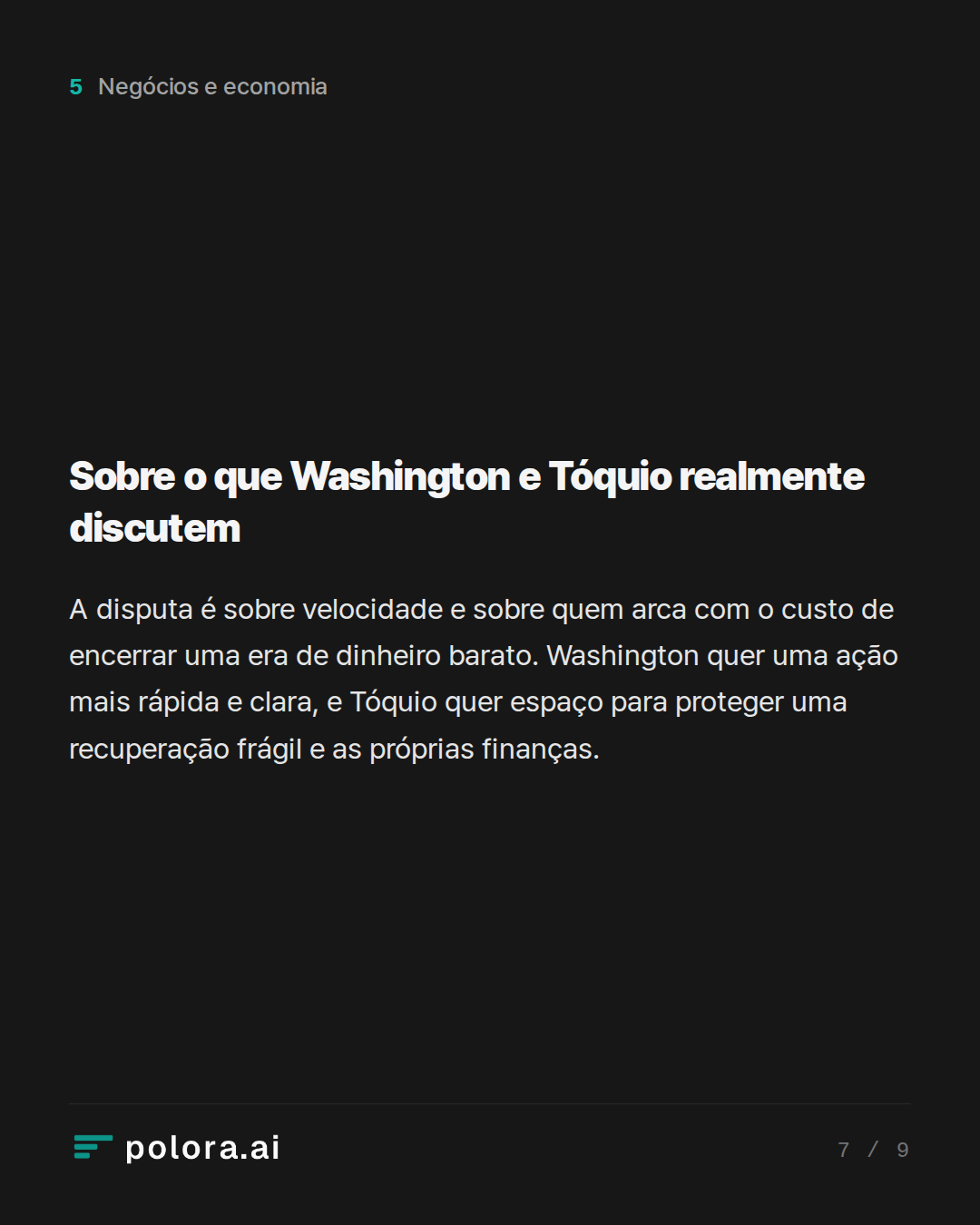 Sobre o que Washington e Tóquio realmente discutem