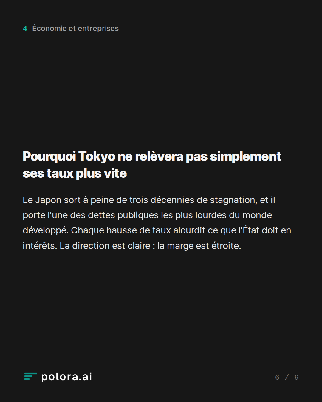 Pourquoi Tokyo ne relèvera pas simplement ses taux plus vite
