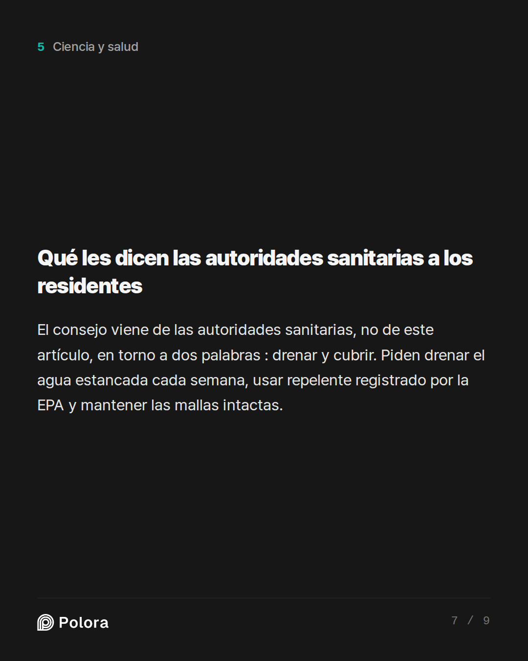 Qué les dicen las autoridades sanitarias a los residentes