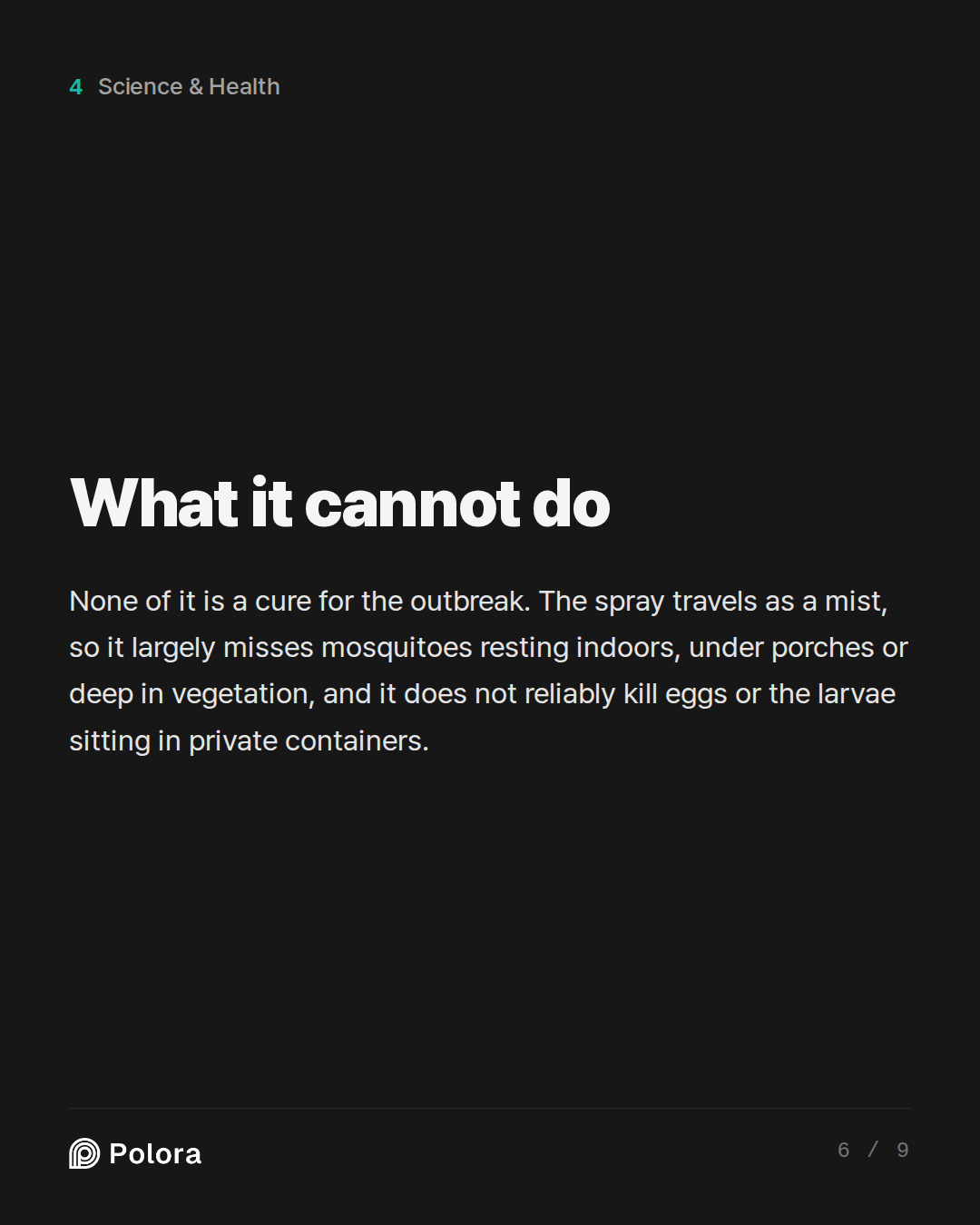 What it cannot do