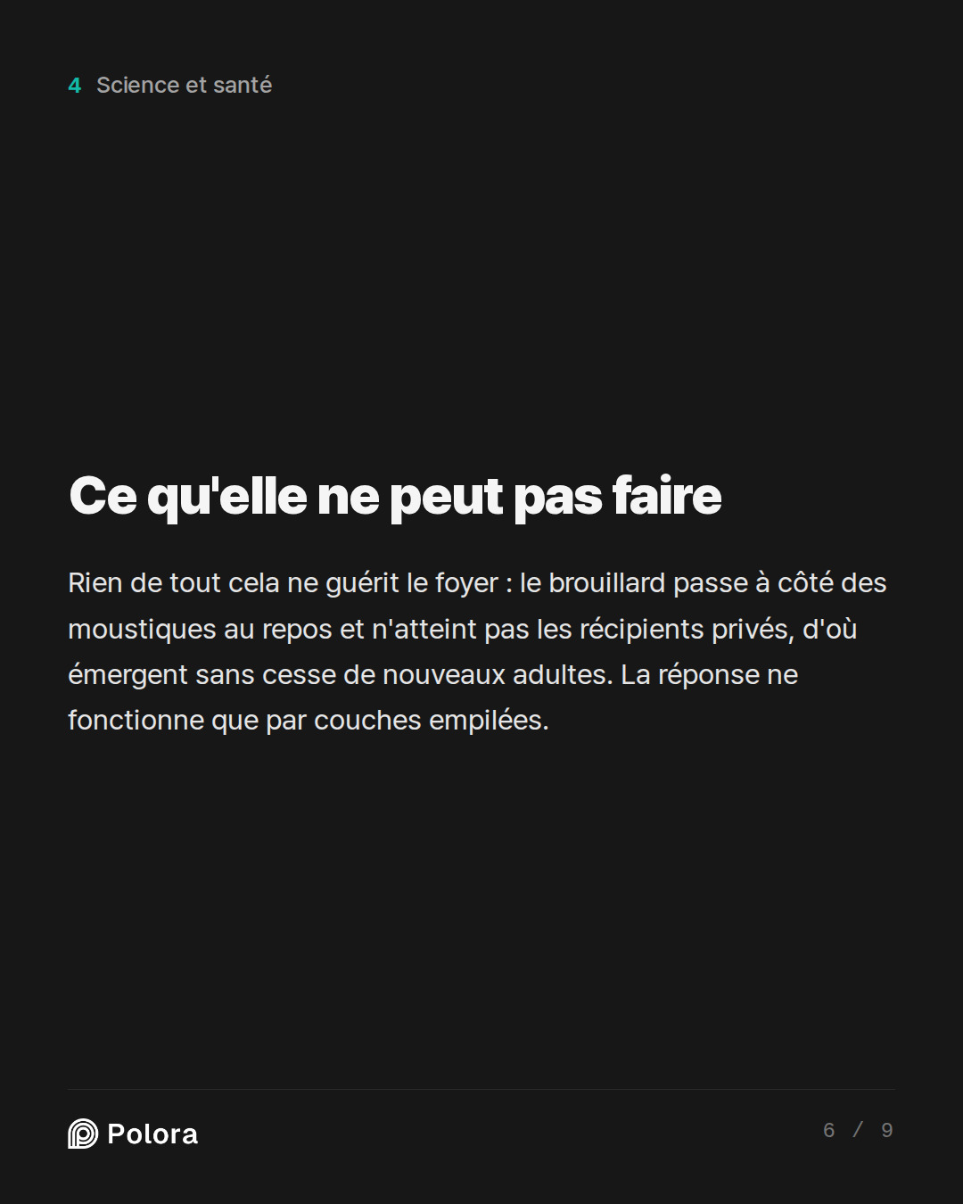 Ce qu'elle ne peut pas faire