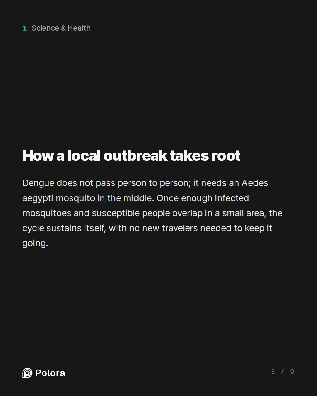 How a local outbreak takes root