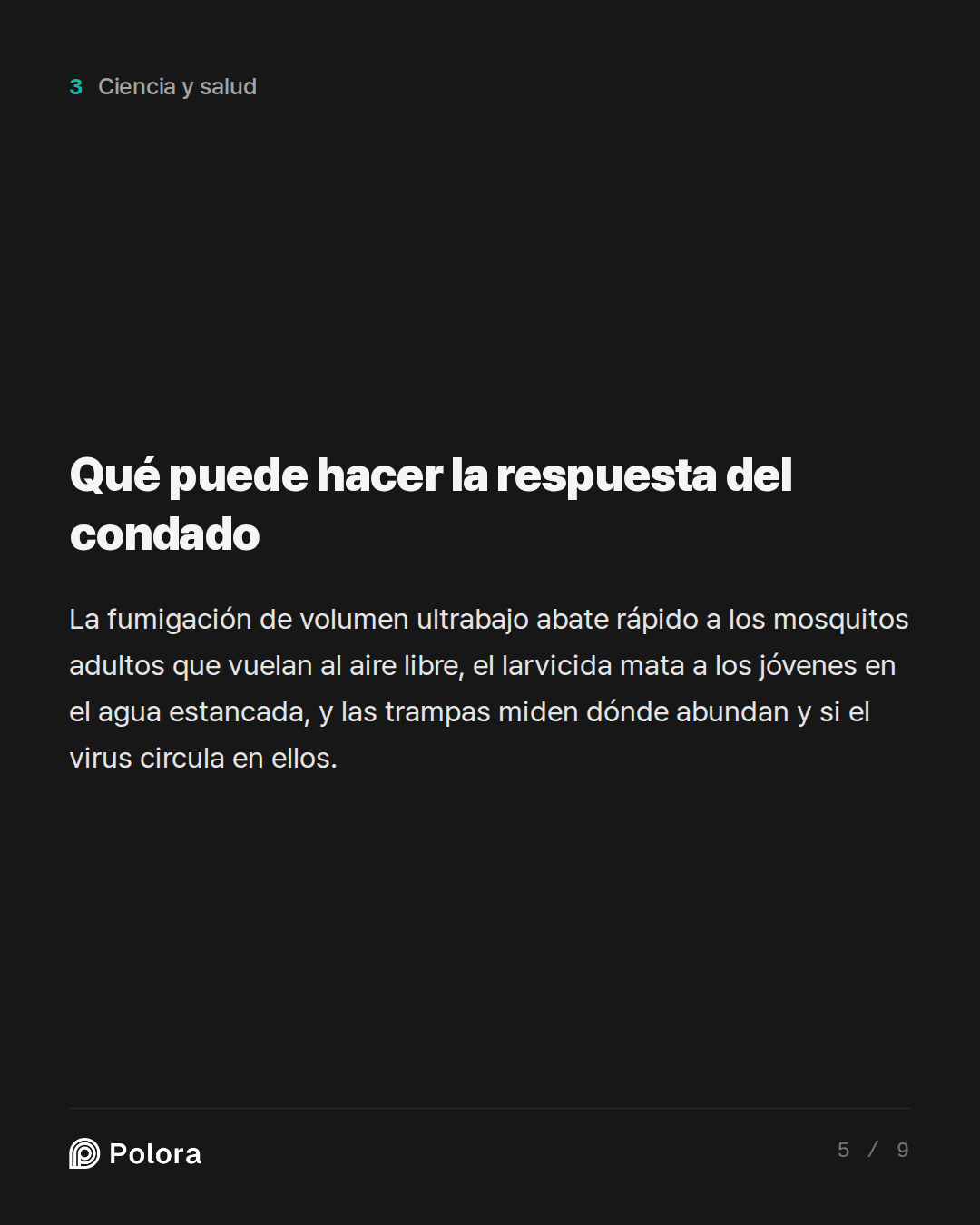 Qué puede hacer la respuesta del condado