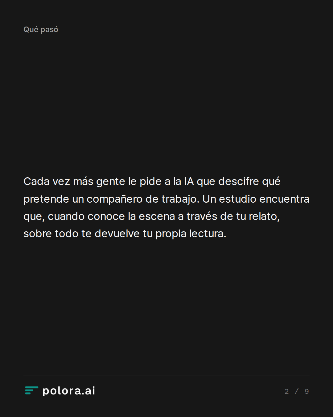 Cada vez más gente le pide a la IA que descifre qué pretende un compañero de trabajo. Un estudio encuentra que, cuando conoce la escena a través de tu relato, sobre todo te devuelve tu propia lectura.