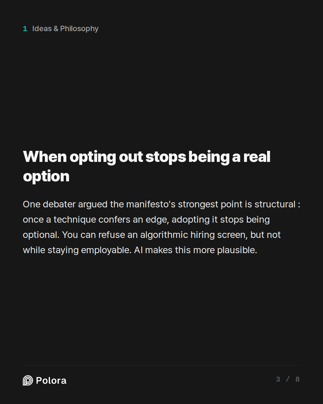When opting out stops being a real option