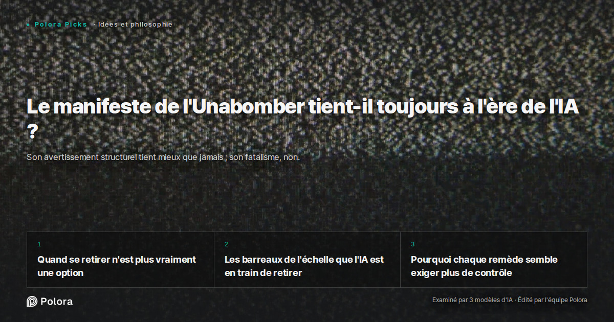 Le manifeste de l'Unabomber tient-il toujours à l'ère de l'IA ?