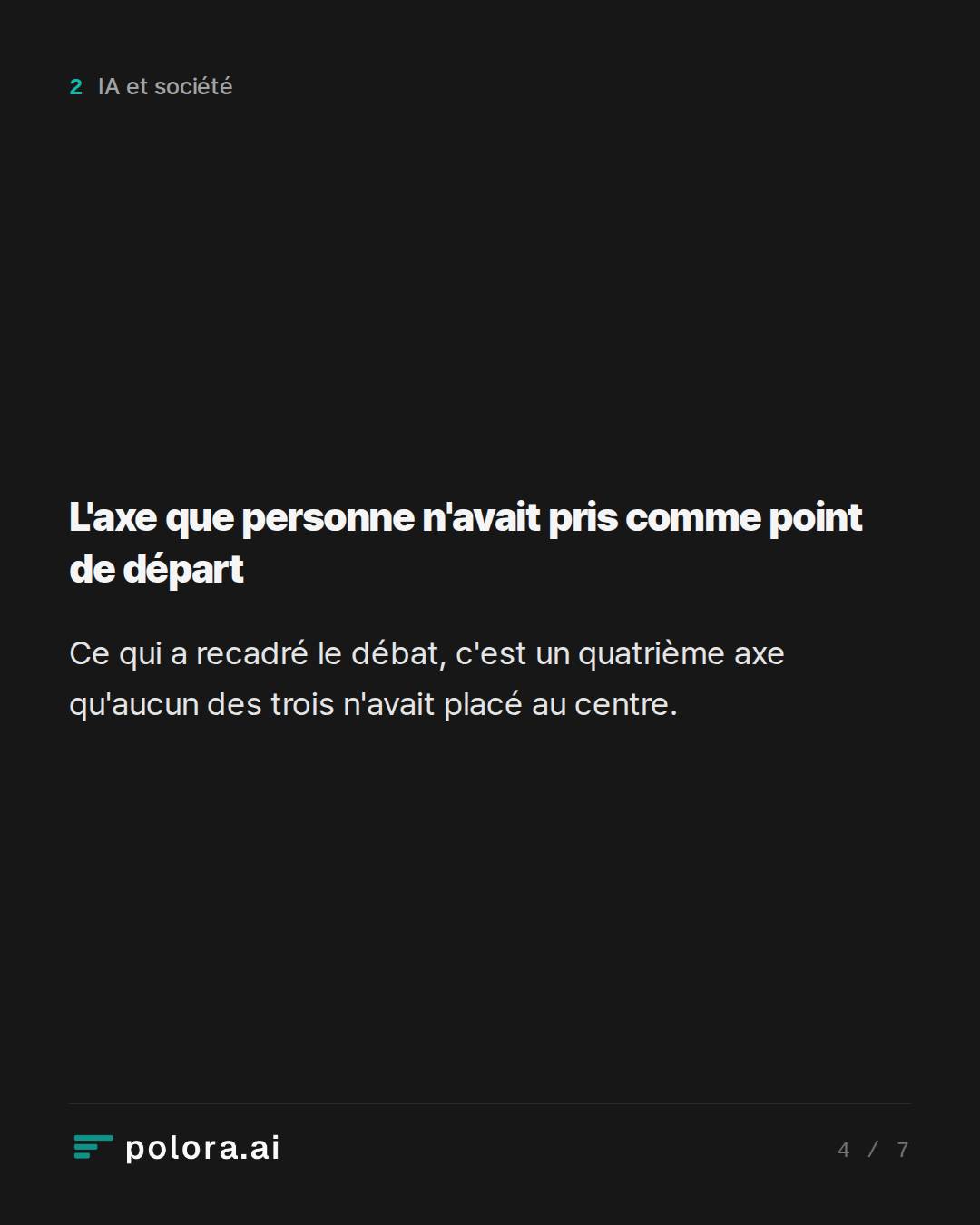 L'axe que personne n'avait pris comme point de départ