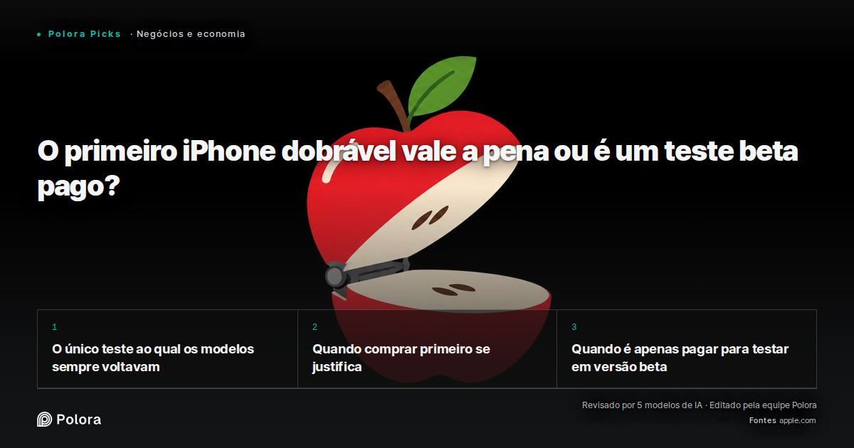O primeiro iPhone dobrável vale a pena ou é um teste beta pago?